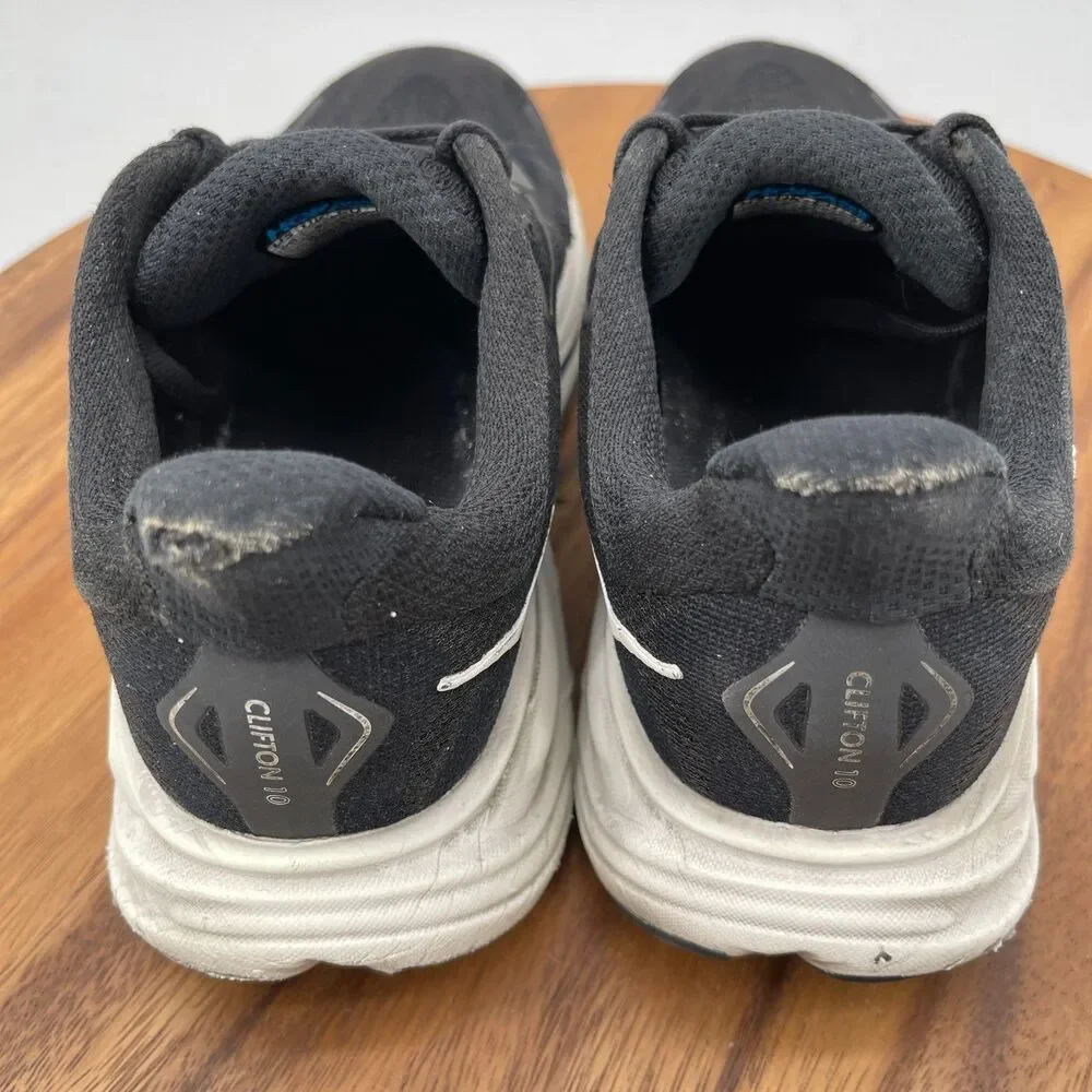 Hoka One One Clifton 10 Shoes Womens Size 8 B Black Running Comfort Walking Gym